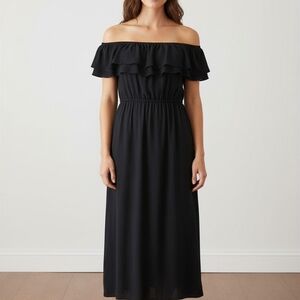 js collections black dress Mesh Column Gown  JS Collections